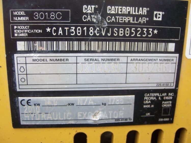 2010 Cat 301.8C - Image 2