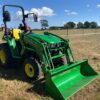 2021 John Deere 3038E compact tractor with front loader